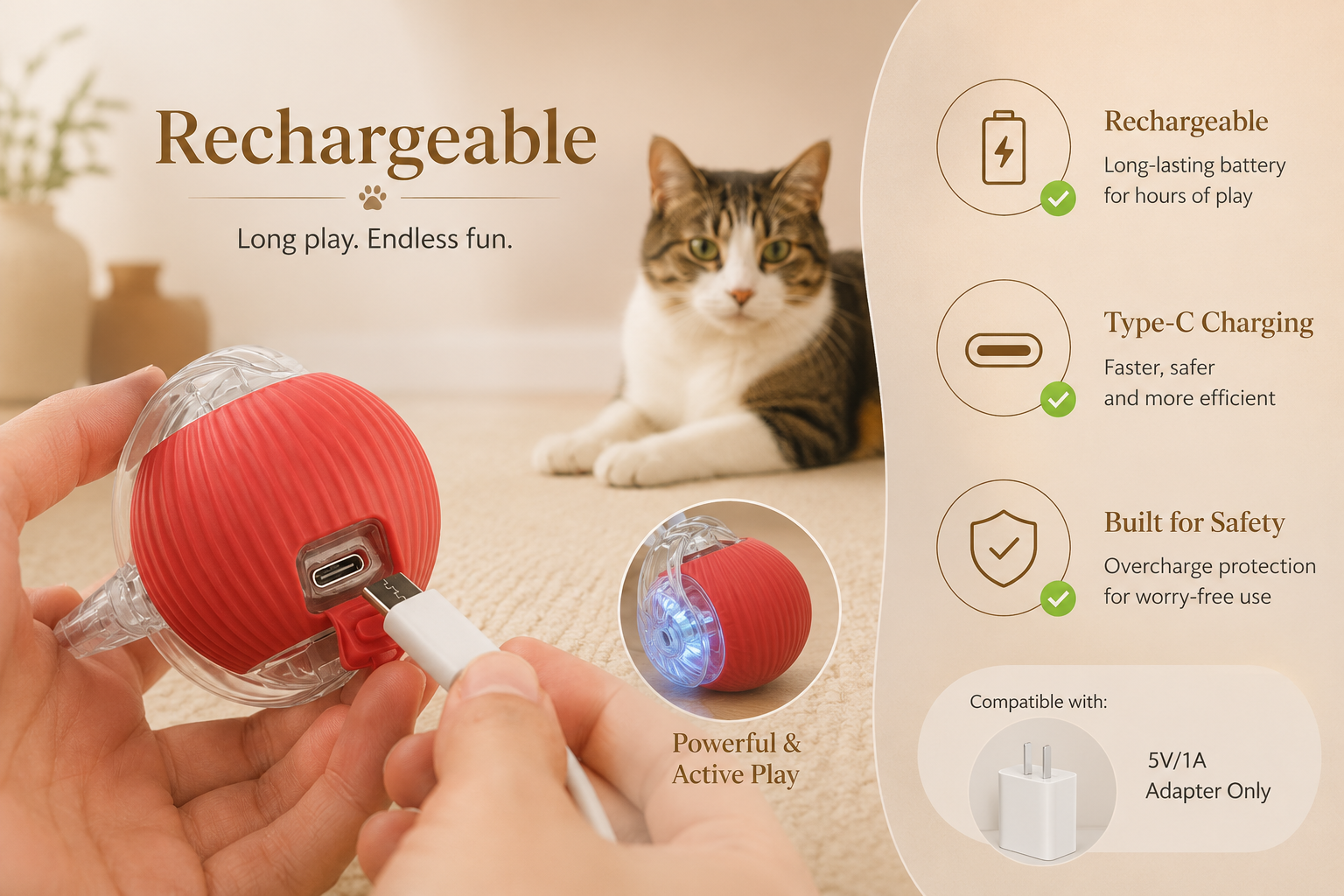 SmartRoll™ Interactive Pet Ball