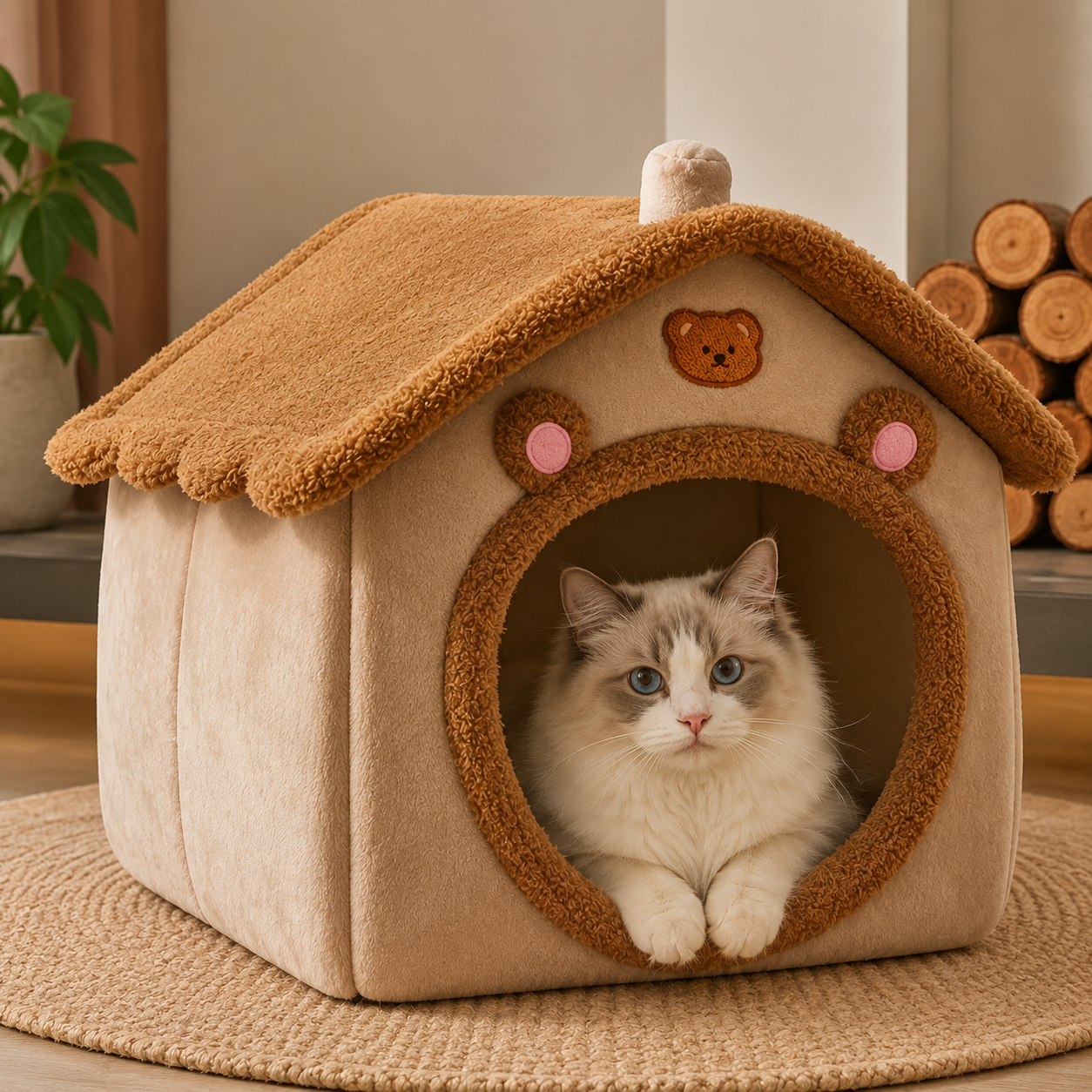 CozyHaven™ Foldable Pet House