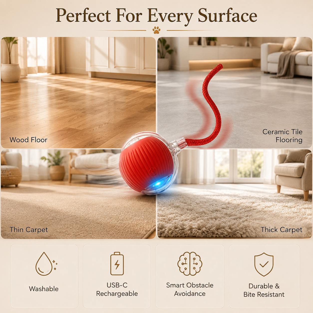 SmartRoll™ Interactive Pet Ball