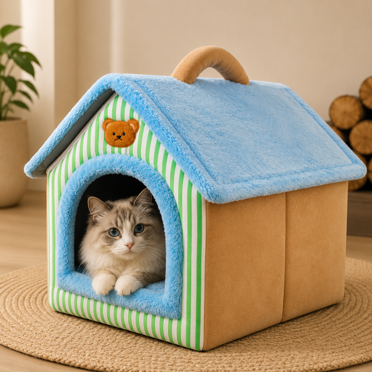 CozyHaven™ Foldable Pet House
